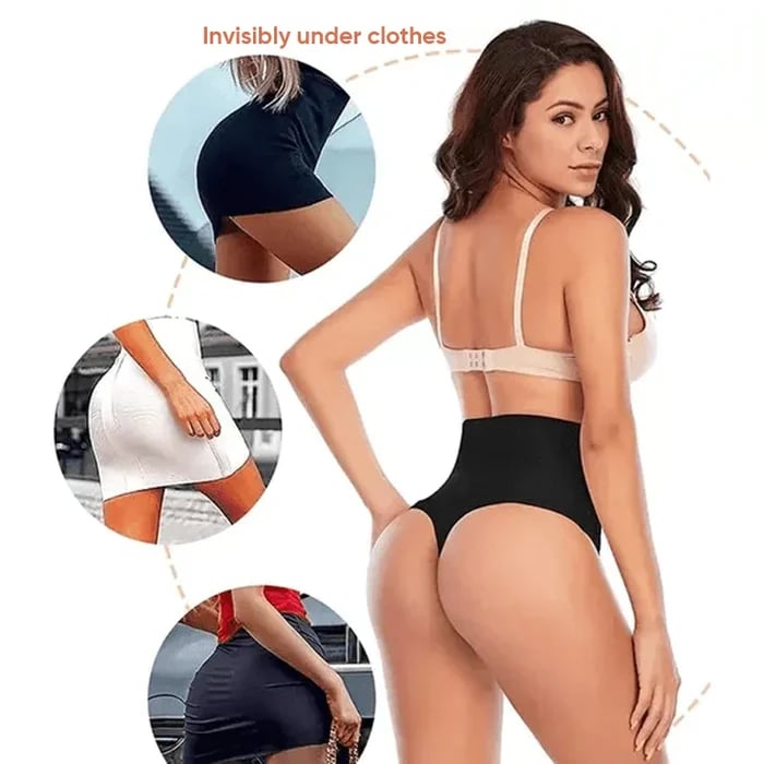 Plus Size High Waist Tummy Control Thong