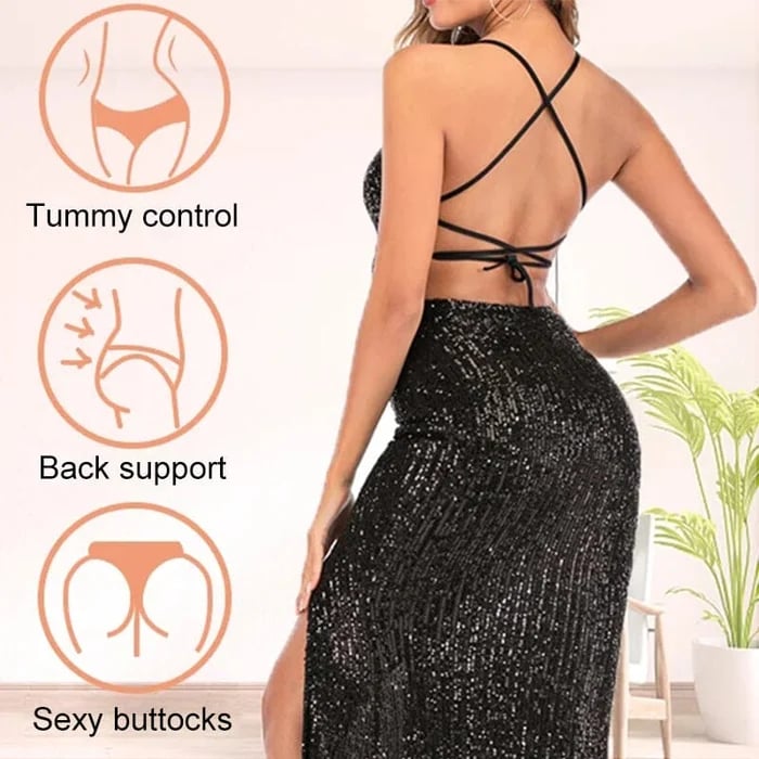 Plus Size High Waist Tummy Control Thong